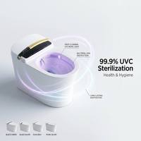 Toilette bidet intelligente sans réservoir au design minimaliste avec affichage numérique, certifiée CE, articles sanitaires de luxe, personnalisation ODM et OEM