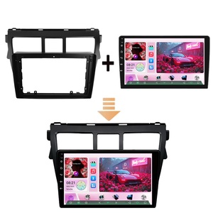 Lecteur DVD de voiture Qualcomm 9 pouces 4 cœurs avec écran IPS, WIFI, GPS, Android 2 Din, <span class=keywords><strong>autoradio</strong></span> pour Toyota VIOS <span class=keywords><strong>Yaris</strong></span> 2007-2013 - Product Image 2