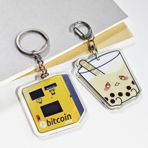 No Design Fee Custom UV Print Software Word logo Design Transparent Acrylic Keychain - Product Image 4