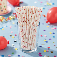 Pailles en papier compostables écologiques de qualité supérieure, pailles en papier jetables droites pour les fêtes, les banquets et les boissons