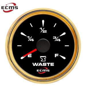 Pengukur Level Tangki Air Limbah ECMS Desain Baru 9-32V 52mm Bezel Baja Tahan Karat 316L dengan Lampu Latar Ganda - Product Image 3