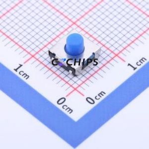 YTS-E005-2F Tactile Switch SMD Switch Single Pole Single Throw Round Button 1.8N Vertical Mount - Product Image 1