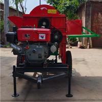 Machine à battre à double alimentation homologuée CE avec plusieurs tamis pour maïs, millet, sorgho, blé, soja – Idéale pour la ferme
