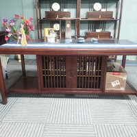 Table basse multifonctionnelle en bois massif de style chinois moderne avec design traditionnel pour salons et bureaux, idéale pour l'ameublement de la maison