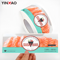 Etiquetas de Vinilo Personalizadas Resistentes a Bajas Temperaturas para Empaques de Alimentos Congelados, Etiquetas Impermeables para Cadena de Frío, Etiqueta Personalizada Yingao