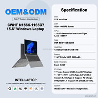 Ordinateur portable OEM personnalisé I7 Core 11e 12e génération 8 Go 16 Go de RAM 11 10e génération 1 To SSD 15,6 pouces Ordinateur portable In-tel I7