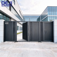 Portes coulissantes automatiques rétractables en alliage d'aluminium, écologiques, durables et anti-corrosion pour appartements et hôtels