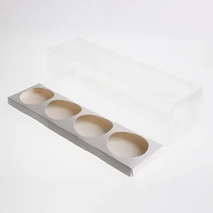 High Quality Factory Wholesale Plastic Egg Yolk Crisp Box 2022 Best Eco-friendly Disposable Packaging Box for Egg Tarts Cupcakes