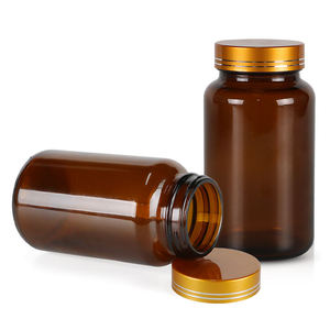 Flacon en verre ambré haute précision avec bouchon à vis pour le stockage contrôlé des pilules, idéal pour l'affichage et le rangement de médicaments - Product Image 4