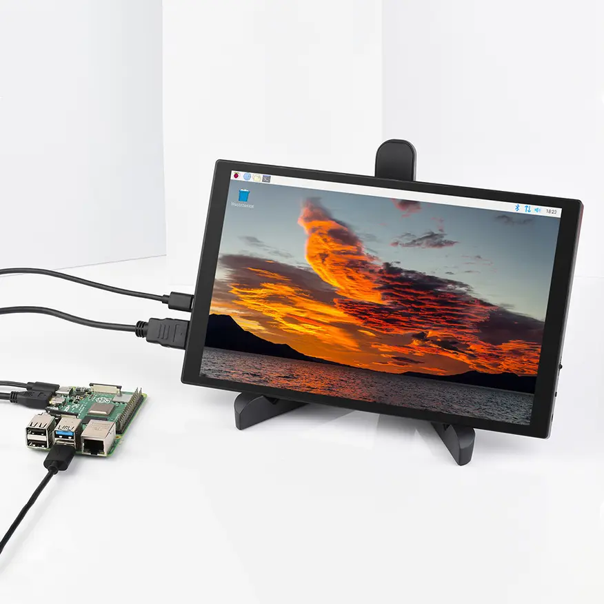 Raspberry Pi 4B 5 mô hình Màn hình hiển thị 10.0 inch LCD màn hình cảm ứng màn hình máy bay phản lực Nano màn hình hiển thị mô-đun