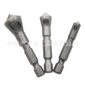 3Pc Hexagonal Shank Countersink Drill 90 Degree Imperial Beveling Tool For Nonferrous Metals Bright Uncoated - Product Image 5