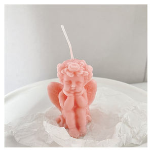 Bougie parfumée romantique faite à la main, 50 pièces, fournitures mignonnes, petit ange, parfum, cire, commémorative, pour cadeau, mariage - Product Image 6