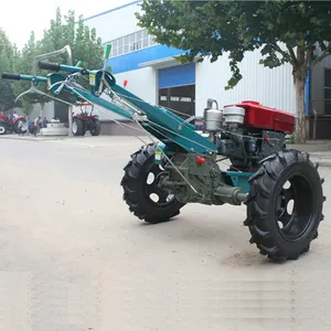 Fabriek Koop Twee Wiel Hand Walking Tractor Mini 12HP Handleiding Tractor Roterende Helmstok, Goedkope Prijs Lopen Tractoren In Oeganda