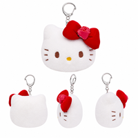 Nouvel Arrivage Porte-clés en peluche Kawaii Hello Kitty, Jouets en peluche moelleux de dessin animé, Animaux en peluche de 4 pouces, Jouets pour machine à griffes pour magasin