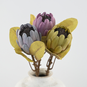Protea Artificial de Seda de Alta Calidad, 54 cm, Estilo Seco, para Decoración de Interiores de Lujo, Bodas, Floristerías y Proyectos Hoteleros - Product Image 1