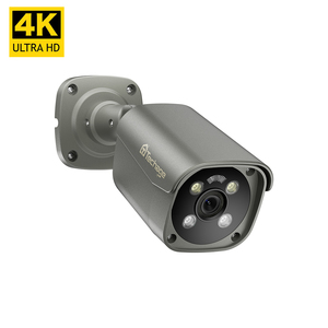 Techage Détection de mouvement Alarme audio Caméra de vidéosurveillance Poe 4K 8MP Détection de visage Caméra IP Poe - Product Image 1