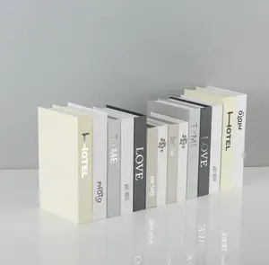 Wholesale Fashion Decoration Books White Fake Books Custom Book Box