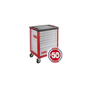 USAG - 05180105BB Armoire à roulettes Sprint-7 tiroirs (vides)-EAN 8010239284487 ROLLING WORKSHOPS ROLLER CABINETS - Product Image 1