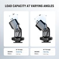 Support de moniteur de caméra Neewer avec sabot froid, vis anti-torsion de 1/4 "pour moniteur de terrain de 5" et 7 "compatible avec Atomos Ninja V