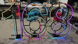 ตัวอักษรไฟนีออน RGB สำหรับงานปาร์ตี้ งานแต่งงาน บ้าน รถยนต์ ห้างสรรพสินค้า โฆษณา ติดตั้งง่าย ตกแต่งด้วยคำว่าแคปชัน ขนาด 3 ฟุต 4 ฟุต - Product Image 6