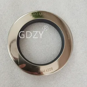 High pressure and wear-resisting PTFE double lip shaft seal 115*135*19 mm for screw air compressor