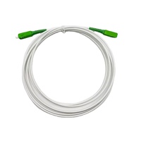 Kabel Patch Fiber Optik Putih Dalam Ruangan Kelas B FTTH SC/UPC-SC/APC LSZH G657A1 Simplex Kabel Patch Serat Optik Fibconet