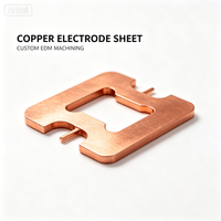 Plaque d'électrode en cuivre sur mesure usinée CNC, plaque d'électrode de décharge en cuivre pur de précision, moule industriel, électrode à fil CNC