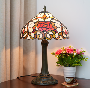 12 inch Châu Âu sáng tạo tiffni kính màu phòng ngủ nhà hàng Bar khách sạn tiffni lampe cạnh giường ngủ bảng đèn lampara De Mesa - Product Image 3