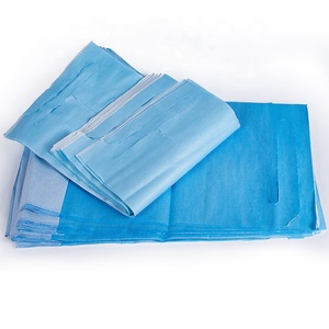 Y tế phẫu thuật Nguồn cung cấp giấy dùng một lần BIB tạp dề với túi cho người lớn bệnh nhân - Product Image 4