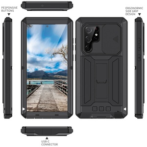 <span class=keywords><strong>Funda</strong></span> Metálica Antigolpes con Soporte para <span class=keywords><strong>Samsung</strong></span> <span class=keywords><strong>Galaxy</strong></span> S26 S25 S24 S23 S22 <span class=keywords><strong>S21</strong></span> <span class=keywords><strong>Ultra</strong></span> Plus S25 FE / Edge, con Protección Integrada para la Cámara - Product Image 5