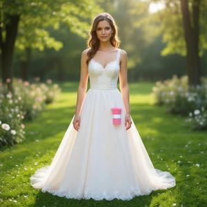 Tessuto in tulle rosa Ilan 150x200cm per accessori abito da sposa - Product Image 2