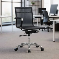 Chaises de bureau ergonomiques personnalisées en maille colorée pour cadres, chaises d'ordinateur pour réunions, visiteurs et réceptions, avec accoudoirs fixes