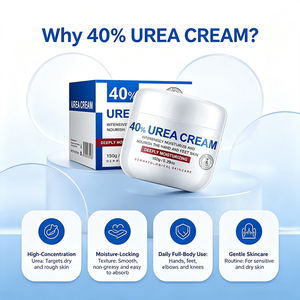 Crème à l'urée 40% en gros <span class=keywords><strong>pour</strong></span> réparer <span class=keywords><strong>les</strong></span> pieds et <span class=keywords><strong>les</strong></span> mains secs et rugueux, crème hydratante profonde <span class=keywords><strong>pour</strong></span> renforcer la barrière cutanée, crème nourrissante à l'urée - Product Image 2