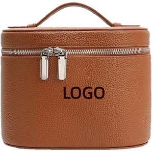 Trousse de Maquillage Portable Haut de Gamme Détachable Grande Capacité Écologique en PU avec Bande Élastique en Cuir pour le Commerce Transfrontalier - Product Image 1