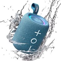 Tribit StormBox Mini+ pour enceinte 12W, son surround 360°, autonomie de 12h, IPX7, lumières RGB, égaliseur, TWS, portable