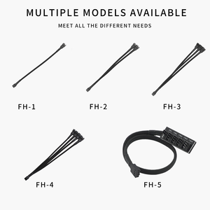UpHere 1 & <span class=keywords><strong>2</strong></span>针脉宽调制风扇转换器4针套筒分离器电缆电脑风扇电源扩展电缆库存 - Product Image 6