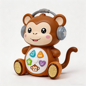 Fabricante de Juguetes Educativos de Plástico Personalizables OEM, Venta al por Mayor de Juguetes Musicales Eléctricos para Bebés, Juguete Robot Interactivo de Aprendizaje - Product Image 4