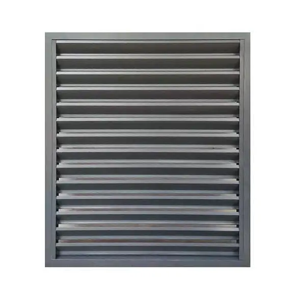 24x24 Fixed Exterior Aluminium Louver Vertical Window