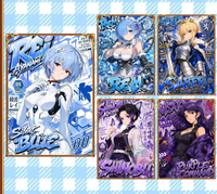 Collection d'anime de personnages féminins en gros en direct avec plusieurs IP, format A5