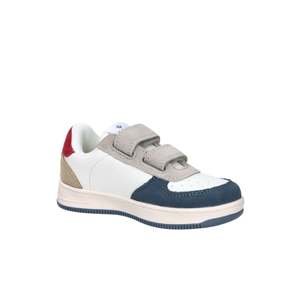 Baskets Victoria pour enfants, blanches et bleues, taille 25, fermeture Velcro, chaussures en toile tendance - Product Image 2