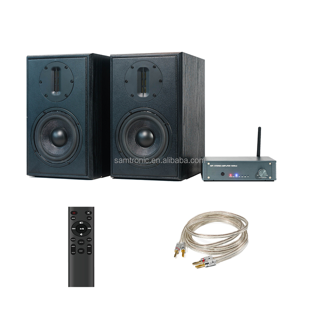 Samtronic Ashion KTV Home Theater Bass Conference Combined Small Digital Power Amplifier Speaker Kit Bookshelf Speaker