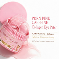 Patchs Oculaires de Nuit au Collagène et à la Caféine Rose PDRN Marque Blanche pour l'Élimination des Poches et des Cernes sous les Yeux – Vente en Gros