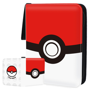 Y Y Portable <b>Magic</b> Gathering 9-Pocket Game Trading Cards Binder Zippered Durable PVC Paper Cloth PU Cover Material Meowth Design - Product Image 2