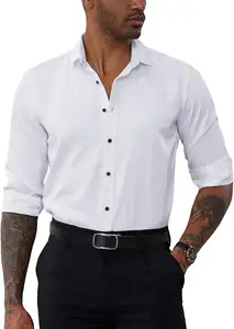 Men's Clothes Manufacture Custom Shirt High Quality Printed Men's Long Sleeve Casual Shirts For Business