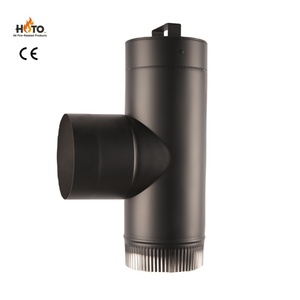 Hoto cao quatlity trong nhà hiện đại gỗ-đốt bếp cài đặt thép không gỉ tường đơn bếp Ống - Product Image 4