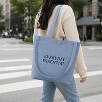 Bolsa de Lona Premium Extra Grande, Reutilizable, de Algodón, para Compras, Playa, Viajes, con Bolsillos, Ecológica y Sostenible para Uso Diario