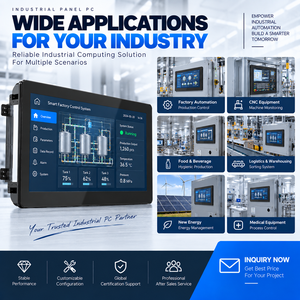 PC industriel Intel 18,5 pouces, Core i5 i7 J6412 N97, écran tactile 10 points, sans ventilateur, ordinateur HMI pour l'automatisation industrielle - Product Image 5