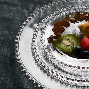 <span class=keywords><strong>Assiette</strong></span> de charge <span class=keywords><strong>en</strong></span> verre transparent Design scandinave moderne <span class=keywords><strong>Assiette</strong></span> à dîner de fête écologique lavable au <span class=keywords><strong>lave</strong></span>-<span class=keywords><strong>vaisselle</strong></span> - Product Image 4