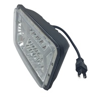Nouvelle lampe de travail LED carrée de 20W et 5 pouces, 10-30V, faisceau clignotant H/L pour voiture, tout-terrain, camion, moto, couleur 6000k