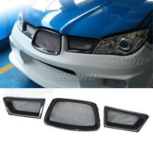 <b>For</b> Subaru Impreza WRX STi 9th 2006-2007 Real Carbon Fiber Front <b>Grill</b> Car Front Lower <b>Mesh</b> <b>Grill</b> Grille Car Accessories - Product Image 1